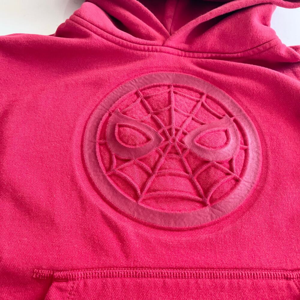 Gap Kids & Marvel Red Spiderman Sweatshirt Hoodie size 8 - Picture 3 of 8